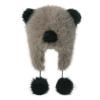 OhMill Panda Hats Bears Winter Hat with Earflap Panda Costume for Kids Animal Winter Hats with Bear Ears view 4