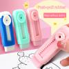 4Pieces Sliding Retractable Eraser Colorful Rubber Art Retractable Pencil Erasers for Art Drawing Writing Push Pull Erasers Set view 2