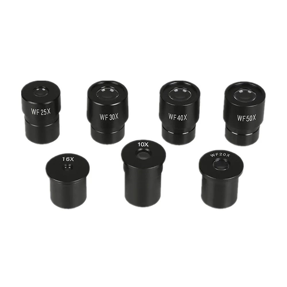 Wide Field Microscope Eyepiece Set - 2X 3X 10X 16X 20X 25X 30X 50X Magnification - 23.2mm Mounting Size for Biological Microscopes(2X)(50x)