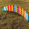 Single-Layer Paraglider Canopy 2.3/2.7m Wingspan Colorful Stripes RC Paraglider Cloth DIY Parts for RC Paragliding Adults(2.3m) view 3