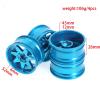 RC Models For HSP 94122 For Tamiya XV01 For TT02 For HPI For Kyosho For Sakura CS D4 1/10 Car RC On Road Drift Wheels Hubs Metal Wheel Rims(Silver) view 2
