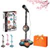 2026 New The All-in-One Microphone Toy, Kids Microphone with Stand Adjustable, Speaker & Led Lights, Move to Play Kids Karaoke Microphone for Singing, Boys & Girls, (Black) view 1