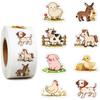 1000Pcs Farm Animal Stickers for Kids, Children Reward Stickers for Teaching Rewards, Barn Cow Pig Dog Chicken Stickers, Boys Girls Teens Waterbottle Scrapbook Laptop Skateboard Computer view 1