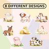 1000Pcs Farm Animal Stickers for Kids, Children Reward Stickers for Teaching Rewards, Barn Cow Pig Dog Chicken Stickers, Boys Girls Teens Waterbottle Scrapbook Laptop Skateboard Computer view 3