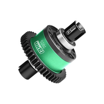 20Crmnti Steel + 7075 Alloy 46T Center Complete Differential for Traxxas 1/8 4WD Sledge Monster Truck 95076-4 Upgrades - Green