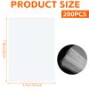 200 Pack Jumbo Card Sleeves 5.7'' x 7.9'' Clear Jumbo Cards Top Loader Size XL Card Sheet Protectors Oversize Card Penny Sleeves Acid Free Fit for TCG Tarot Game MTG Photo Postcards view 2