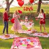 Arrowbash Giant Valentine Bean Bag Toss Game 4.9ft Large Festival Outdoor Lawn Yard Camping Field Day Games for Family Backyard Halloween Fall Thanksgiving Valentine Easter Carnival Party Gift view 3