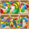 Electric Train Set, Flexible Track Fusion Train Set, DIY Race Car Track Building Kits with Train and Traffic Signs, for 4-10 Year Old Boys Girls Christmas Birthday Party Gifts (81pcs) view 4