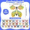 Kifmurase 50 Pcs Magic Flying Butterfly Toys, Wind Up Butterfly Cards Toy Fairy Flying Butterflies Cards for Centerpieces Suprise Explosion Box Gifts Birthday Wedding Party Decoration Anniversary view 2