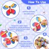 Kifmurase 50 Pcs Magic Flying Butterfly Toys, Wind Up Butterfly Cards Toy Fairy Flying Butterflies Cards for Centerpieces Suprise Explosion Box Gifts Birthday Wedding Party Decoration Anniversary view 3
