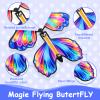 Kifmurase 50 Pcs Magic Flying Butterfly Toys, Wind Up Butterfly Cards Toy Fairy Flying Butterflies Cards for Centerpieces Suprise Explosion Box Gifts Birthday Wedding Party Decoration Anniversary view 4