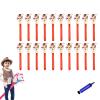 Inflatable Stick Horse,Blow Up Horse Head on Stick Pony Costume Western Cowboy Cowgirl for Parties, Outdoor Games, Carnivals & Birthday Activities (Red 20pcs) view 1