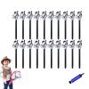 Inflatable Stick Horse,Blow Up Horse Head on Stick Pony Costume Western Cowboy Cowgirl for Parties, Outdoor Games, Carnivals & Birthday Activities (Black 20pcs) view 1