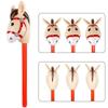 Inflatable Stick Horse,Blow Up Horse Head on Stick Pony Costume Western Cowboy Cowgirl for Parties, Outdoor Games, Carnivals & Birthday Activities (Black 20pcs) view 4