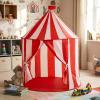 Capoda Circus Tent 41 x 41 x 45 Inch Large Red and White Striped Playhouse Carnival Party Supplies Decorations for Play and Games Indoor and Outdoor Holiday Camping Activities view 1