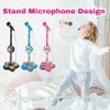 2026 New Star Microphone with Stand, Got Built-in Music, Colorful Lights, Echo Effects, Portable Karaoke Machine for Singing, Music Play, Fun and Easy-to-Use (Pink) view 2