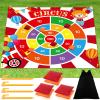 Arrowbash Giant Carnival Bean Bag Toss Game 4.9ft Large Festival Outdoor Lawn Yard Camping Field Day Games for Family Backyard Halloween Fall Thanksgiving Valentine Easter Carnival Party Gift view 1