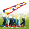 BEMAXYE Giant Footsteps Team Building Walker 4/5/6 Person Strap Set Fun Outdoor Indoor Game for Kids Adults Foldable Fabric Bands for Group Coordination (6) view 1