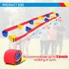 BEMAXYE Giant Footsteps Team Building Walker 4/5/6 Person Strap Set Fun Outdoor Indoor Game for Kids Adults Foldable Fabric Bands for Group Coordination (6) view 2