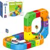 Electric Train Set, 3D Magic Flexible Race Track, DIY Track Fusion Train Set with Train and Traffic Signs, for 4-10 Year Old Boys Girls Christmas Birthday Party Gifts (51pcs) view 1