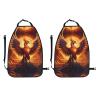 WXXWXD Flying Phoenix Patterned Car Seat Kick Protector, Car Storage Mat, Seat Back Protector view 2