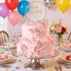 10 Pcs Butterfly Cake Toppers Decorations, Butterfly Cupcake Toppers with Gold Happy Birthday Topper for Cake Decor, Happy Birthday, Baby Shower Party Cakes Decorations, Pink view 3