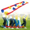 BEMAXYE Giant Footsteps Team Building Walker 4/5/6 Person Strap Set Fun Outdoor Indoor Game for Kids Adults Foldable Fabric Bands for Group Coordination (5) view 1