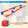 BEMAXYE Giant Footsteps Team Building Walker 4/5/6 Person Strap Set Fun Outdoor Indoor Game for Kids Adults Foldable Fabric Bands for Group Coordination (5) view 2