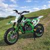 49cc 2-Stroke Kids Dirt Bike, Gas Power Motocross, Off Road Mini Motorcycle, Pocket Motorbike with Front Rear Disc Brakes Green Green view 1