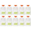 10Pcs Disposable Squeeze Pouches, Baby Food Storage Weaning Puree Squeeze Pouch Bags, Easy to Fill with Puree for Weaning Babies view 1
