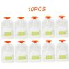 10Pcs Disposable Squeeze Pouches, Baby Food Storage Weaning Puree Squeeze Pouch Bags, Easy to Fill with Puree for Weaning Babies view 3