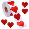500Pcs Heart Stickers 1In Valentines Day Love Stickers Glitter Red Heart Shaped Sticker for Kids Reward Classroom Self Adhesive Incentive Sticker for Envelope Seal Birthday Gift Decorations view 1