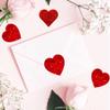 500Pcs Heart Stickers 1In Valentines Day Love Stickers Glitter Red Heart Shaped Sticker for Kids Reward Classroom Self Adhesive Incentive Sticker for Envelope Seal Birthday Gift Decorations view 2