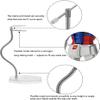 1 Piece Large Silver Action Figure Stand Stop Motion Rig with Adjustable Dual-Arm Clip for 1/6 1/9 1/12 Scale Figures  Action Figure Display Holder Stand Base Compatible with 12",8",6" Gundam view 2
