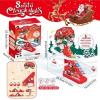 Electric Climbing Santa, Track Racing Stair Plaything, Festive Playset with Led Light and Music, Santa Climbing Plaything with Automatic Movement, Holiday Toy, Race Toy for Boys Girls Children Friends view 2