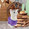 DolliBu Sparkle Eyes Purple Llama Stuffed Animal Cowboy Hat Plush with Name Personalization - Western-Themed Llama Plush with Cute Cowboy Costume Hat - 11 Inches view 2