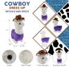 DolliBu Sparkle Eyes Purple Llama Stuffed Animal Cowboy Hat Plush with Name Personalization - Western-Themed Llama Plush with Cute Cowboy Costume Hat - 11 Inches view 4