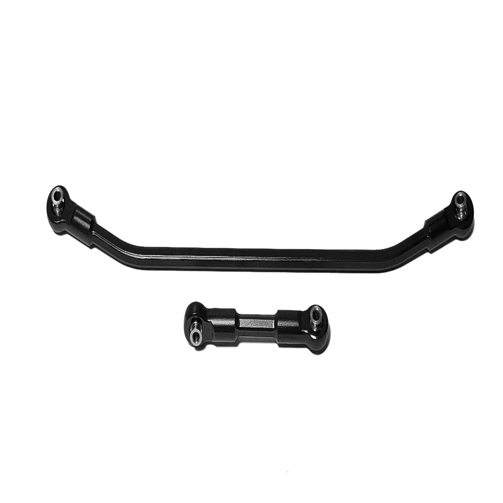 KEBEILEE CNC Upgrade Aluminum7075 Steering Links for Axial 1:8 AXP8 Gilamon 2.2 (Black)