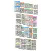 American Games Bingo Paper Game Cards - 2 Cards - 20 Sheets - 50 Books per Pack - 20 Colors, Made in USA view 1