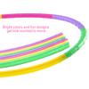 66cm Hula Hoop for Kids Detachable and Adjustable Weight Multicolor Plastic Sports Play Hoop (Colour) view 3