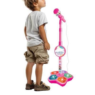 Kids Microphones Singing Portable LED Lights, Microphone Stand Christmas Birthday, Podcast Recording Party Teen Streaming | Singing Portable LED Lights Toy,Toy Microphone with Stand for