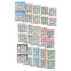 American Games Bingo Paper Game Cards - 2 Cards - 15 Sheets - 50 Books per Pack - 15 Colors, Made in USA view 1