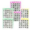 American Games Bingo Paper Game Cards - 2 Card - Triple Pack - 750 Green - 750 Purple - 750 Yellow - 3 Colors, Made in USA view 1