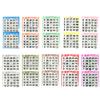 American Games Bingo Paper Game Cards - 2 Cards - 10 Sheets - 50 Books per Pack - 10 Colors, Made in USA view 1
