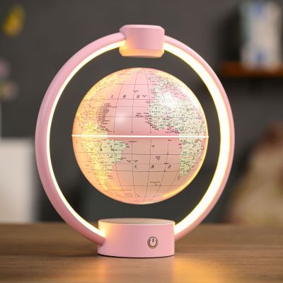6-inch magnetic levitation globe, floating world map with desktop decoration, cool office tools and unique gifts for men, women, fathers, teachers, boyfriends, birthdays, Christmas home decoration