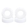 CHICIRIS Tire Inserts 1.55 Inch Wheel Tire Inserts, Enhanced Stability & Shock Absorption for RC Cars, Double Layer Silicone Design for Mud Water and Sand Terrain (White) view 1