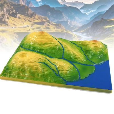 3D Plate Earth Tectonics Model, Contour Topographic Model, Geographic Tectonic Plate, School Geology Class Teaching Aids for Science and Education