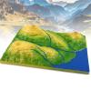 3D Plate Earth Tectonics Model, Contour Topographic Model, Geographic Tectonic Plate, School Geology Class Teaching Aids for Science and Education view 1