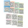 American Games Bingo Paper Game Cards - 2 Cards - 7 Sheets - 125 Book per Pack - 7 Colors, Made in USA view 1