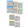 American Games Bingo Paper Game Cards - 2 Cards - 5 Sheets - 125 Books per Pack - 5 Colors, Made in USA view 1